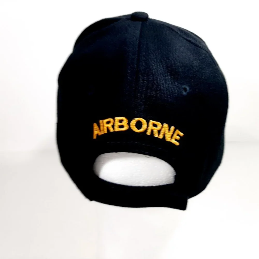 US Army Airborne Men's Cap Hat Embroidered Black A